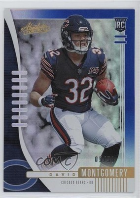 2019 Panini Absolute Blue Spectrum 5/50 David Montgomery #110 Rookie RC 00jz