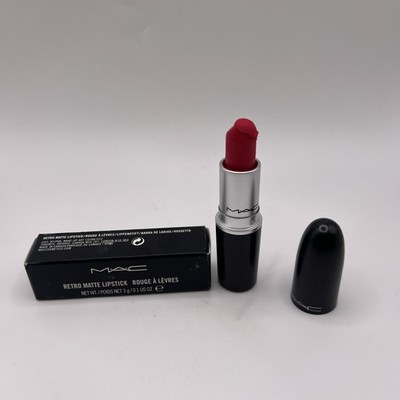 MAC Retro Matte Lipstick  BNIB in shade '' Relentlessly Red'' In Box Read