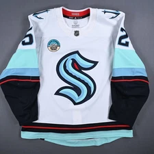 2023-24 Tye Kartye Seattle Kraken Game Used Worn NHL Hockey Jersey MeiGray