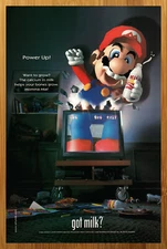 2000 Super Mario 64 GOT MILK? Vintage Print Ad/Poster N64 Nintendo 64 Promo Art!