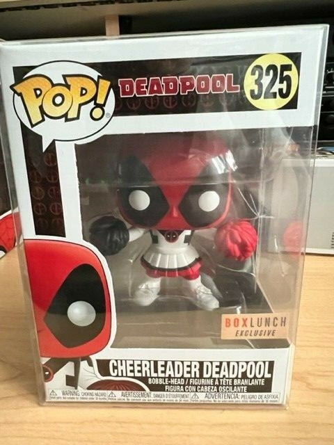 Funko Pop! Deadpool Vinyl Figure #325 Cheerleader Deadpool Box