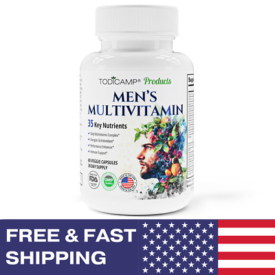 Men's Multivitamin & Mineral Complex, Blended Male Support Complex by Todicamp