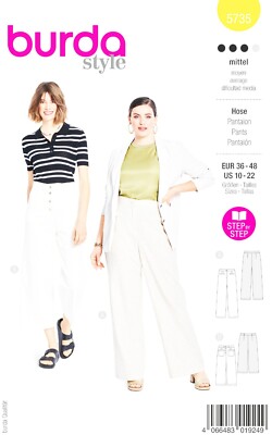 Burda Style Schnittmuster Nr. 5735 - Hose - Taschenvarianten