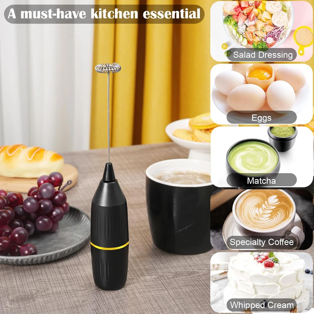 Milk Frother Handheld,Mini Drink Mixer and Coffee Blender Frother for Coffee Bar