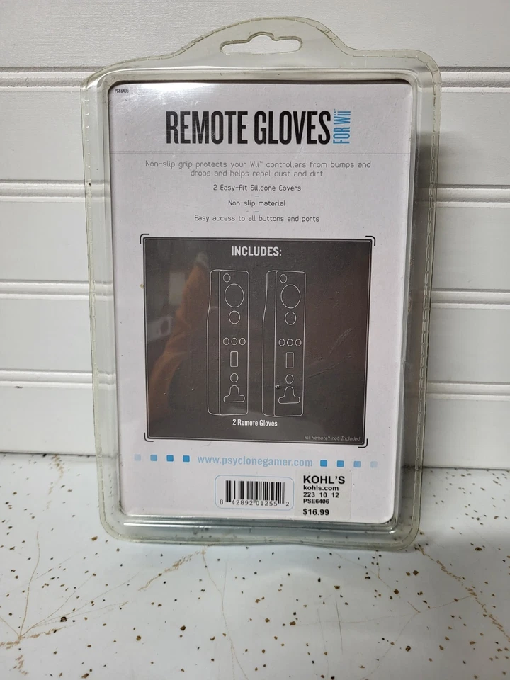 2009 Psyclone Essentials For Wii Remote Gloves White And Blue - Image 2 of 3