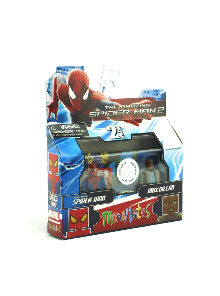 Marvel Minimates Flashback Spider-Man y Max Dillon TRU Película Exclusiva Paquete de 2 Foto 2 de 3