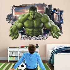 Hulk Superhero Wall Art Stickers Mural Decal Kids Bedroom Decor EA60