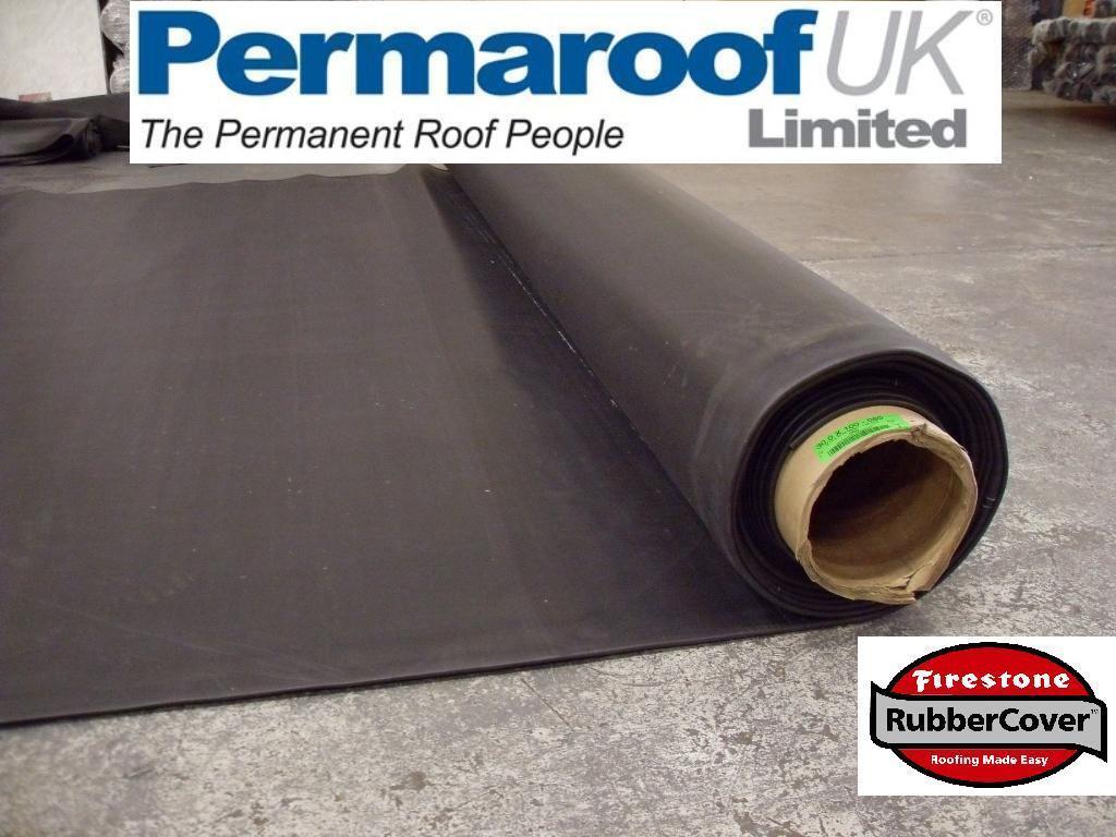 tweede beheerder nikkel Firestone Rubber Roofing EPDM 1.52mm Rubbercover Premium Flat Roof Shed  Membrane | eBay