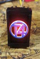 VW Transporter T4  custom dash switch blank, BLUE T4 ILLUMINATED