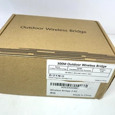 Sodola CPE300K 300M Outdoor Wireless Bridge 2.4G 24V PoE Powered Network NEW