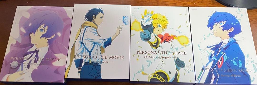 Persona 3 The Movie Limited Edition Blu-ray Lot 4 set With