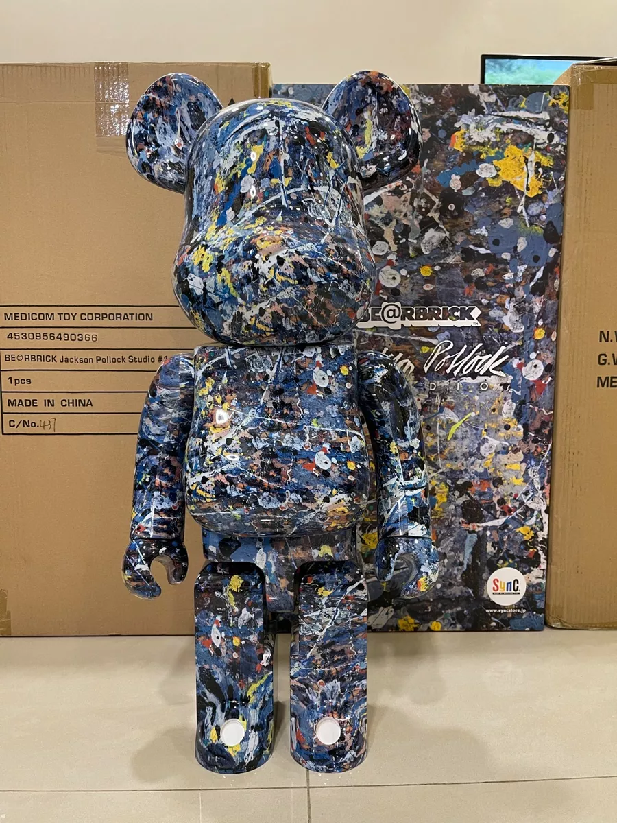 Medicom Bearbrick Jackson Pollock Studio #1 Water Print 1000%