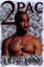 Tupac Shakur 2 Pac "Memorial" Poster - Original 1997 Vintage, Still Sealed #1977