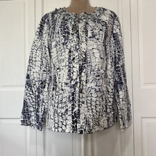 Women s Chicos Embellished Pretty Python Amina Jacket Size 3 Purple Mob Wife