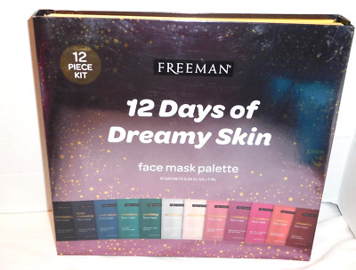 Freeman 12 Days Of Dreamy Skin 12 Sachets Of Different Face Masks NEW FREE SHIP