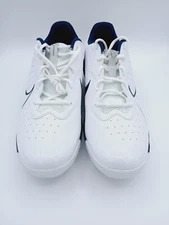Nike Alpha Huarache Varsity 4 Low Men's 15 Baseball Cleats White-Navy.