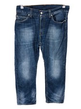 Vintage Levi's 506 Dark Blue Regular Straight Fit Jeans Size W34 L30