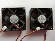 8 pcs Brushless DC Cooling 7 Blade Fan 8025S 5V 80x80x25mm 3 Wire Sleeve Bearing