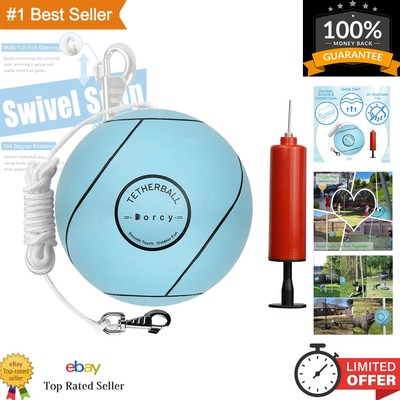 ball Ball and Rope Set with Swivel Hook and Ball Pump,Replacement Ball Soft f...