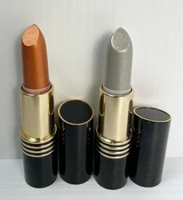 REVLON Super Lustrous Lipstick - HIGHBEAM BRONZE + SILVER STAR **ORIGINAL AS-IS