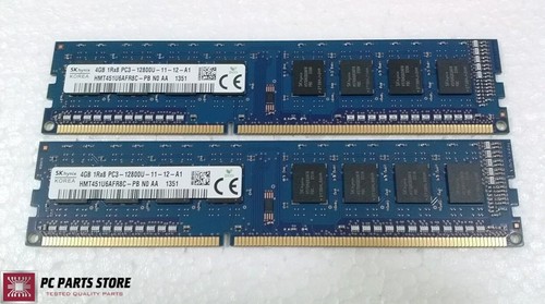8GB 2x4GB DDR3 PC3-12800 Dell OptiPlex 380 390 580 780 790 980 990 Memory Ram - Picture 1 of 2
