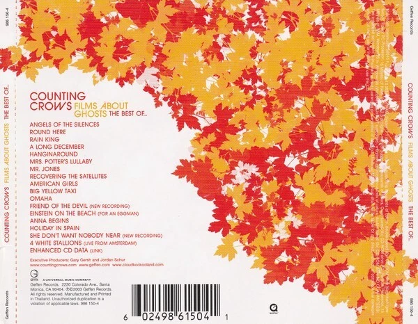 Counting Crows Films About Ghosts-The Best Of CD 2003 - Image 2 of 4