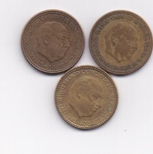 Spanien, 1 Peseta 1947,1953,1963