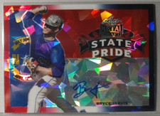 2020 Leaf Metal Draft Red White and Blue Crystals #BABJ2 Bryce Jarvis 3/4