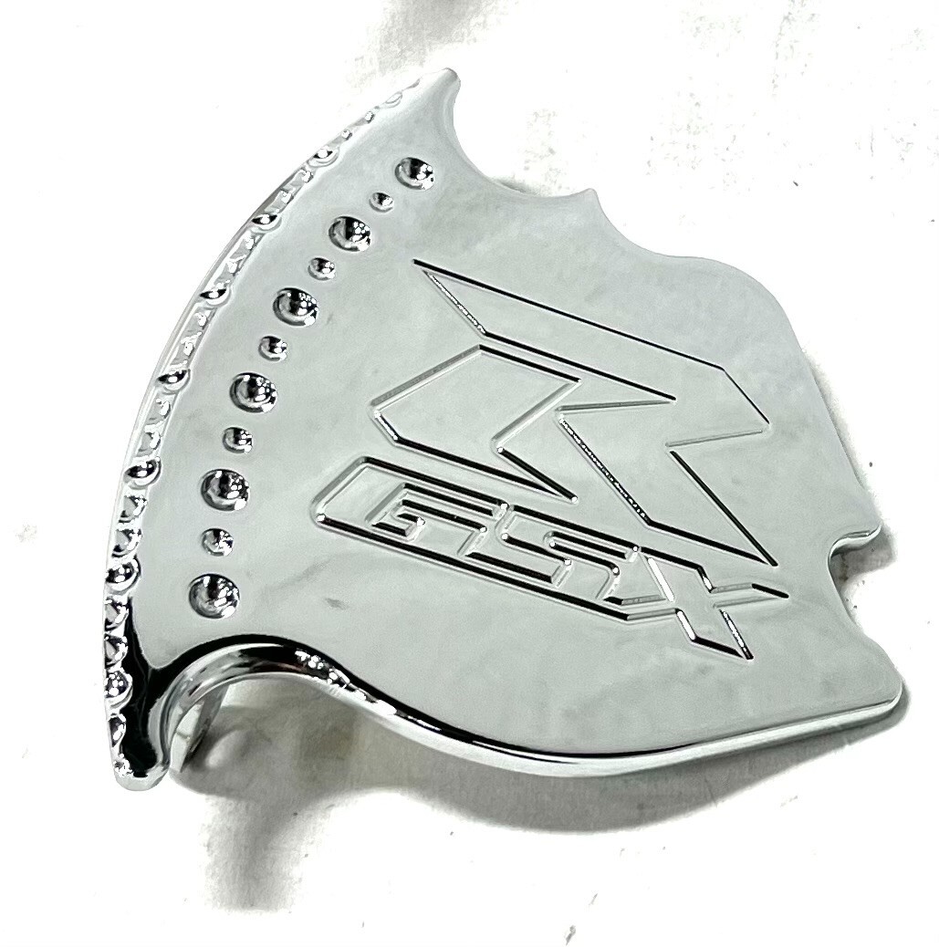 GSXR ENGRAVED CHROME RIGHT FRONT BRAKE CALIPER COVER 2009-2020 SUZUKI GSXR1000