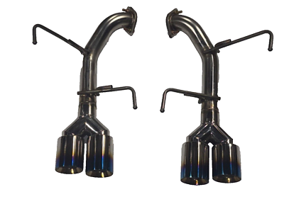 #ad #ad Burn Style Stainless Axle Back Muffler Exhaust for Subaru WRX amp; STi 15 21 SLANT $205.65