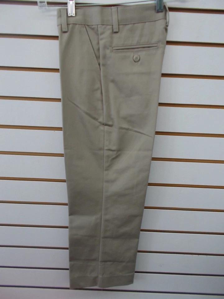 Niños Uniforme Universal Caqui Perma Prensa Pantalones Regular y Husky Tallas 10-16 Foto 2 de 3