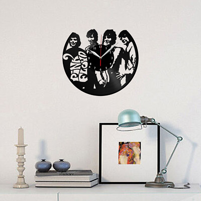 EVEVO AC-DC ACDC Wandklok Vinyl Klok Vintage Silhouet Record Handgemaakte Gift Home Wandklok Interieur Decor Art Klok Vinyl Record Klok AC-DC ACDC