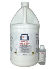 White Gelcoat with Wax 1 Gallon, Boats, Cars, RV, Fiberglass ,Tubs, Spas,Repairs