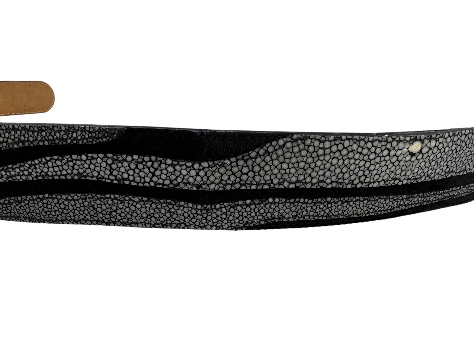 Roberto Cavalli Leather Belt Gray Python Abstract… - image 5