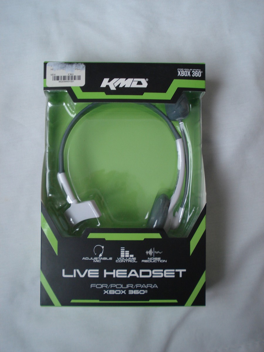 KMD Live Headset with Adjustable Microphone for Microsoft Xbox 360