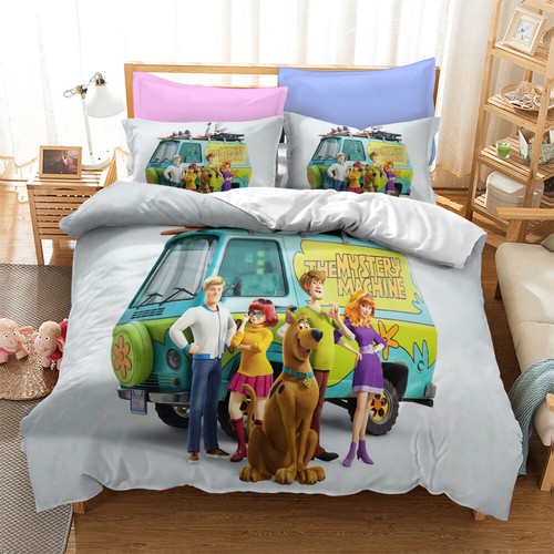 Scooby-Doo Dog Doona Duvet Cover Pillowcase Bedding Set