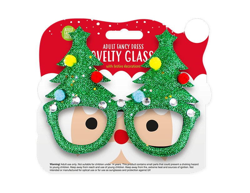 Adult Christmas Fancy Dress Novelty Glasses Xmas Office Party Fun