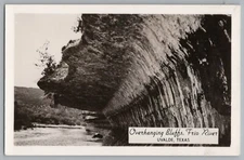 Uvalde Texas TX Overhanging Bluffs Frio River Real Photo Postcard RPPC 1930-40s