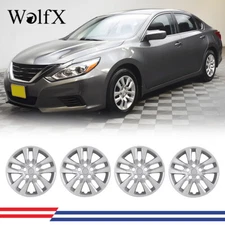 16" 4PCS Wheel Covers Silver Snap On Hubcaps For 2013-2018 Nissan Altima Sedan