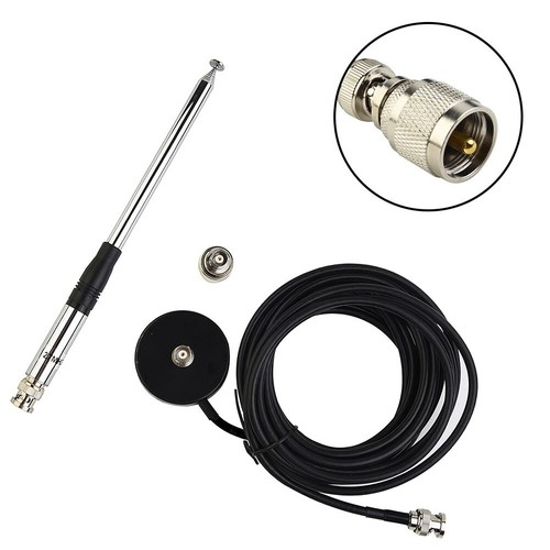 Antenna Radio CB HYS 27 MHz | Connettore TNC, 130 Cm Telescopica | Compatibile President Randy-3 E PNI Escort - Foto 9