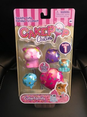 New Cakepop Cuties Kitty Cutie Family Strawberry Shortcat 3 Surprise Series 1
