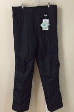 NEW Slalom Men Size L 40x32.5 Ski Pants Zip on sides Adjust Waist Black NWT J562