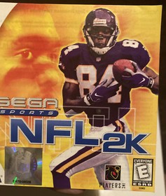 NFL 2K SEGA Dreamcast Instruction Manual Only - Very Good