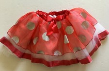 Disney Parks Authentic Minnie Mouse Tutu Red Polka Dot Skirt Girl's 10-12 NWT