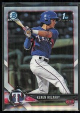 2018 Bowman Draft Chrome 1st Kenen Irizarry Raw Refractor #BDC-140
