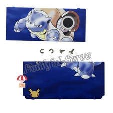 A  E Back Cover Housing Shell Case Set For 2015 Nintendo New 3DS Blue