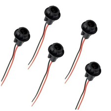 5 PCS 194 Bulb Socket with Wire Pigtail, T10 Wire Harness Plug Connector