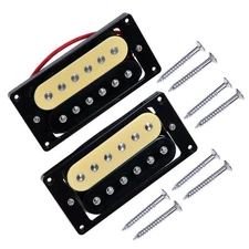 Zebra Double Coil Guitar Humbucker Pickups Neck Bridge Pickup for LP SG ST Strat