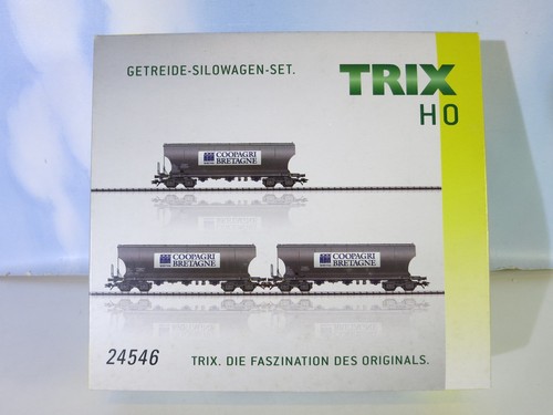 Trix 24546 Getreide-Silowagenset , unbespielt, Top, neuw. OVP (WE12180/81) | Condition: Gebraucht