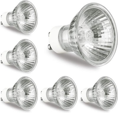 6 Pack GU10 Bulb 120V 50W Light Bulbs for Candle Warmer Lamp, GU10+C, MR16 New
